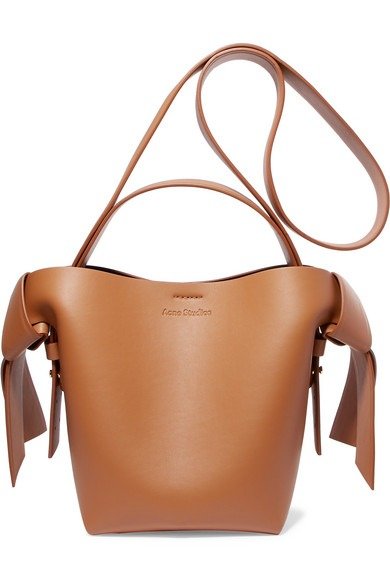 Musubi Mini knotted leather shoulder bag