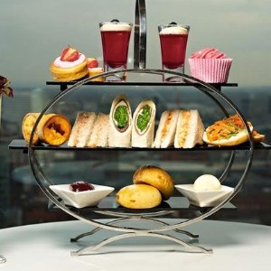 曼彻斯特 网红下午茶 Cloud23 超值双人套餐 畅观城市全景