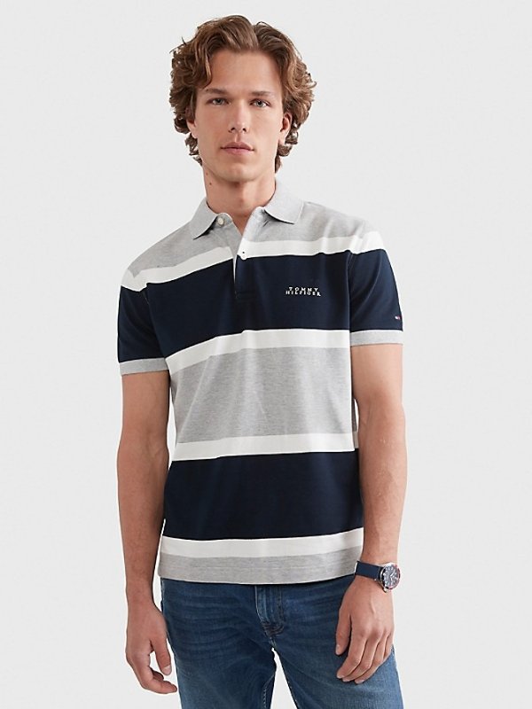 Regular Fit Rugby Stripe Polo | Tommy Hilfiger