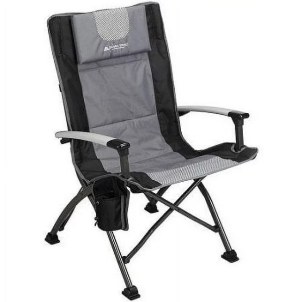 High Back Camping Chair, Black