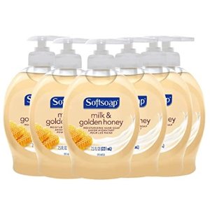 SOFTSOAP领取15%优惠券牛奶蜂蜜洗手液 7.5 Fl Oz 6瓶