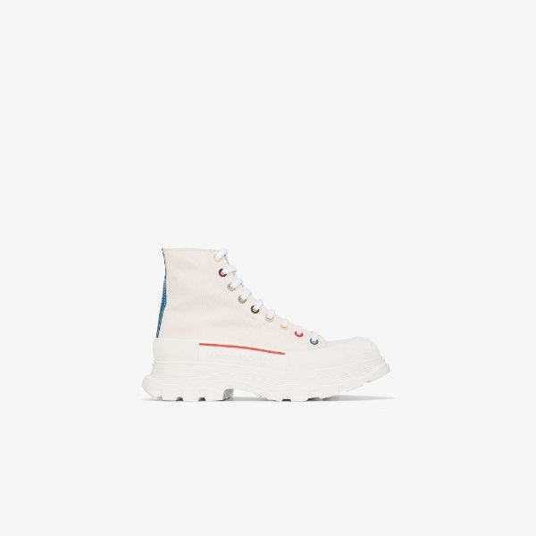 Neutral Tread Slick high top canvas sneakers | Browns