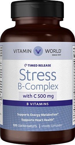 Stress B Complex with C-500 Time Release 120 Caplets | Vitamin B | Vitamin World
