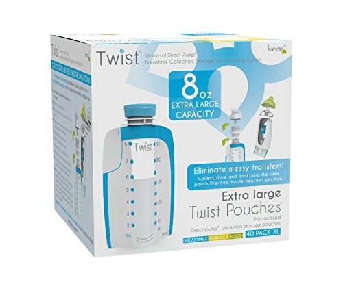 Breast Milk Storage Twist Pouch, Extra Large (8 oz - Pack of 40)