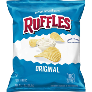 Ruffles Original Potato Chips, 1 Ounce (Pack of 40)