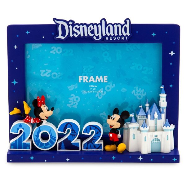 Mickey and Minnie Mouse Photo Frame – Disneyland 2022 – 4'' x 6'' | shopDisney