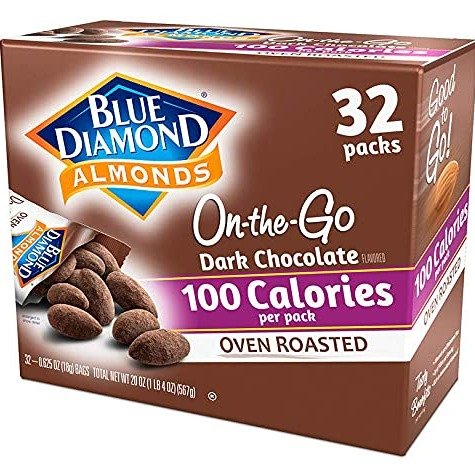Blue Diamond 黑巧克力口味可可粉烤杏仁 32包