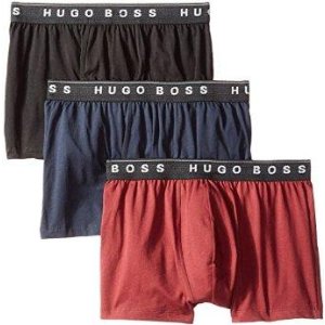 BOSS HUGO BOSS Men's 3-Pack Assorted Cotton Trunk