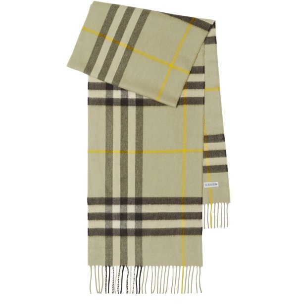 Large checked scarf