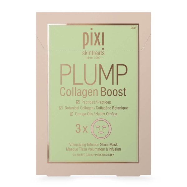 PLUMP Collagen Boost Sheet Mask (Pack of 3)