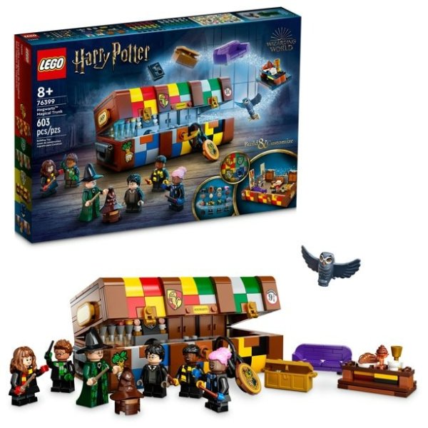 Harry Potter Hogwarts Magical Trunk 76399 Building Kit; Cool, Collectible Toy Featuring Popular Character Minifigures from the Harry Potter Movies; Great Gift for Kids Aged 8+ (603 Pieces)
