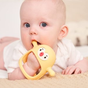 Smily Mia Penguin Buddy Never Drop Silicone Baby Teething Toy