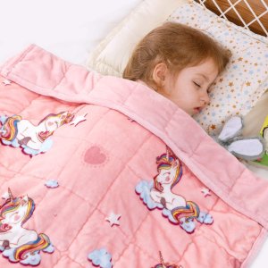 Uttermara 儿童抓绒重力毯，柔软亲肤有助入眠 三种重量选