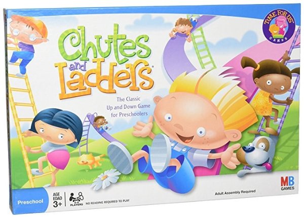 Chutes and Ladders Board Game, Preschool, Ages 3 and up (Amazon Exclusive)