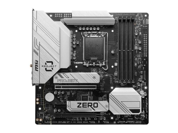 B760M PROJECT ZERO Wi-Fi 6E LGA 1700 Intel B760 SATA 6Gb/s LGA1700 DDR5 Back Connect Design mATX Motherboards