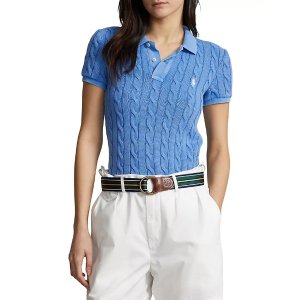 Polo Ralph LaurenCable-Knit Polo Shirt