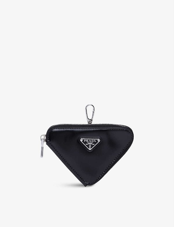 Triangle brushed leather mini pouch 尼龙小挂包395.00 超值好货