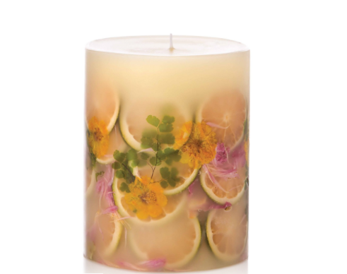 Rosy Rings Lemon Blossum and Lychee 6.5" Candle