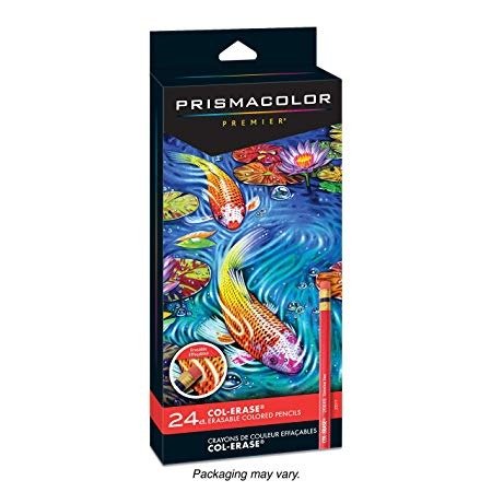 Prismacolor Col-Erase 可擦彩色铅笔，24支