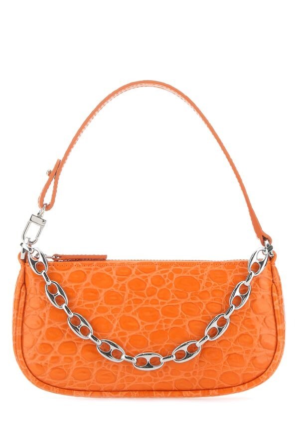 Orange leather mini Rachel handbag