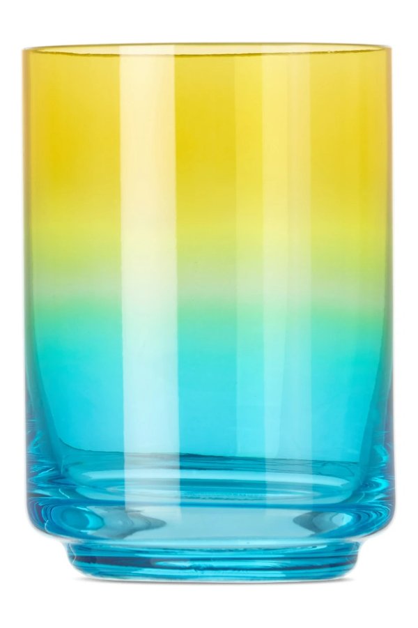 Yellow & Blue Miami Gradient Glass