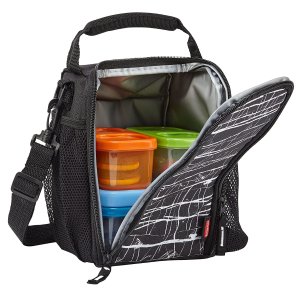 Rubbermaid LunchBlox Lunch Bag, Small, Black Etch