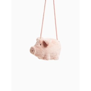Zara 毛绒猪猪挎包