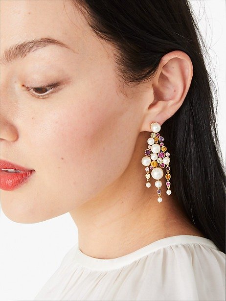 pearl caviar statement earrings
