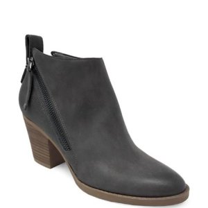 Lexi and Abbie Clara Double Zip Faux Leather Booties