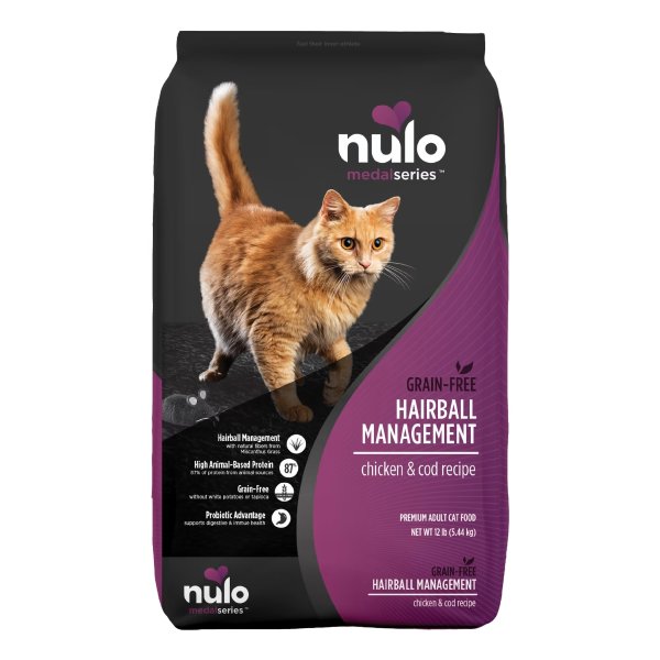 MedalSeries Grain-Free Chicken & Cod Adult Hairball Management Dry Cat Food, 12 lbs.