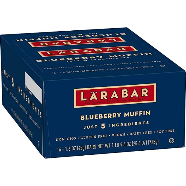 Gluten Free Bar, Blueberry Muffin, 1.6 Ounce (Pack of 16)