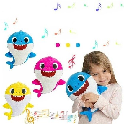 Baby Shark Plush Singing Plush Toys Music Doll English Song Toy Gift