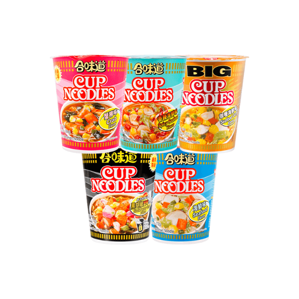 NISSIN Cup Noodles - Instant Ramen, 5 Flavors