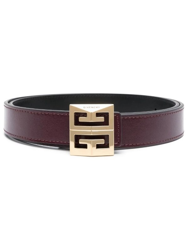 Red Reversible 4G Buckle Leather Belt | Browns