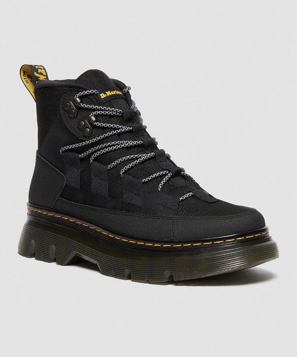 Black Boury Leather Platform Boot - Women