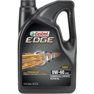 Castrol 03101 EDGE 0W-40 Advanced Full Synthetic Motor Oil, 5 quart, 3 pack