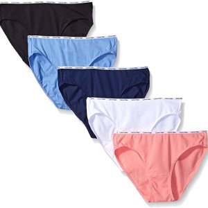 Calvin Klein Women's Cotton Stretch Logo Bikini Panty 5 Pack @Amazon