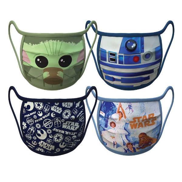 Small – Star Wars Cloth Face Masks 4-Pack Set – Pre-Order | shopDisney