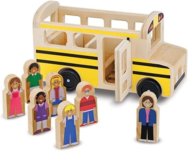 木质玩具校车