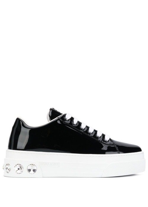 Leather Patent Sneakers