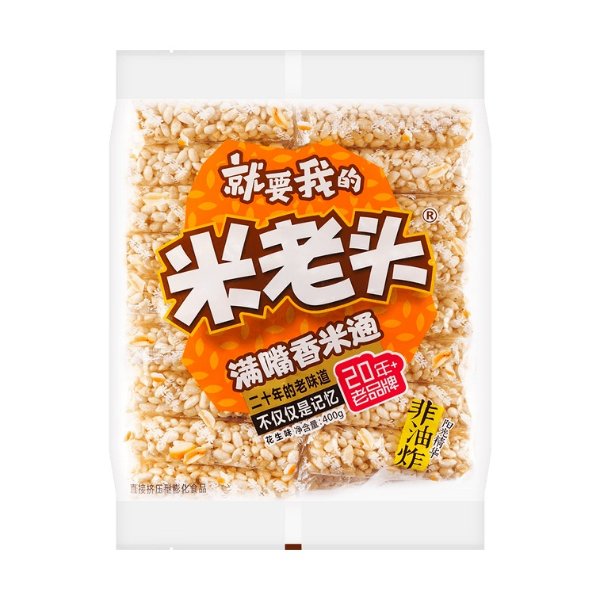 MILAOTOU Sesame Rice Sticks - Sweet Snack, 14.1oz