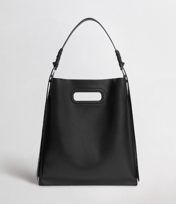Voltaire Leather Flat Hobo Bag