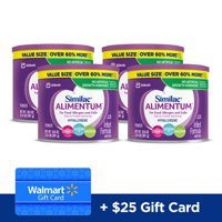 Free $25 Gift Card with thePurchase of (4)Alimentum Hypoallergenic Baby Formula for Food Allergies and Colic 19.8oz Value Size Powder