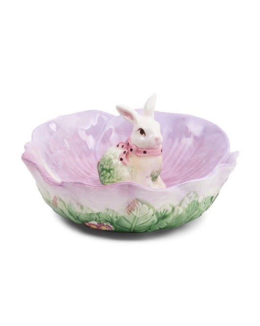 Pansy Bunny Candy Plate