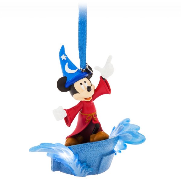Sorcerer Mickey Mouse Light Up Sketchbook Ornament - Fantasia