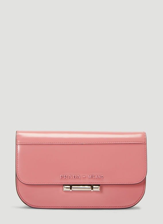 Sybille Leather Shoulder Bag in Pink