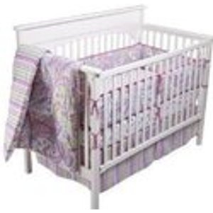 Sumersault 6-Piece Paige Baby Girl Crib Set
