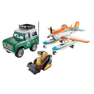 史低价！Amazon有Disney 飞机总动员系列之救援玩具套装热卖-三个装