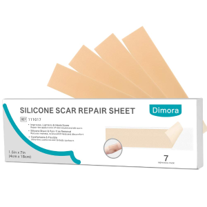 Dealmoon Exclusive: Dimora Silicone Scar Repair Sheet, Soft Silicone Scar Strips,1.5in x 7inch,7 Sheets