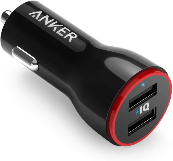 Car Charger, Anker 24W Dual USB Car Charger Adapter
